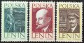 Полша, 1962 г. - пълна серия чисти марки, Ленин, 4*2, снимка 1 - Филателия - 41496117