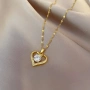 Позлатено колие " Сърце " , снимка 7