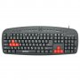 Мултимедийна клавиатура DeTech DE6087, USB, Кирилизирана, цвят черен, снимка 1