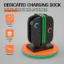 WUXIDIXI Зарядна станция, съвместима с контролери Nintendo Switch 2 Joy-Con, черна, снимка 3