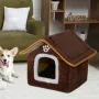 Къща - легло с мека възглавница за котки и кучета, за домашни любимци, снимка 1