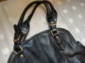 Кожена дамска голяма чанта в цвят черен Cristhelen B, снимка 3
