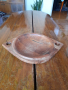 Стара дървена чиния за стена, снимка 1