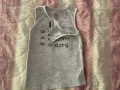 Сив памучен потник с надписи , папионка, копчета. Размер 98 см., снимка 2