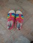 Цветни сандали кожени  с плетени каишки