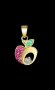 Висящ елемент ябълка,Gold/нов, снимка 1 - Колиета, медальони, синджири - 42287721
