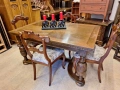 УНИКАТ! Маса за трапезария с богата дърворезба , снимка 2