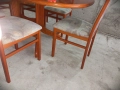 Комплект масивна разтегателна маса с 6 стола, снимка 2