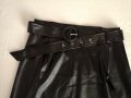 Дамска къса кожена пола с висока талия и колан р-р 34 и 38 (XS и M), снимка 8