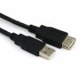 Кабел USB2.0 Мъжко към Женско 3m 2.0V Черен VCom SS001282 Cable USB - USB M/F, снимка 1 - Кабели и адаптери - 34333650