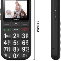 Нов Мобилен телефон с големи бутони за възрастни Отключен SOS бутон, снимка 2 - Други - 44583162
