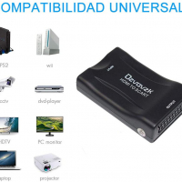 Аудио и видео конвертор, HDMI женско към SCART женско , PAL/NTSC, снимка 4 - Кабели и адаптери - 36228087