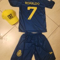 Екип Роналдо + Шапка Роналдо Три цвята АЛ Насър 2023г Ново Детско CR7 RONALDO, снимка 12 - Футбол - 39956335