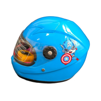 Детска каска с Капитан Америка, шлем, 53-54 см, снимка 2 - Детски велосипеди, триколки и коли - 44741847