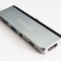 Dodocool 6-в-1 USB-C хъб, алуминиев, 4K HDMI, Audio, USB 3.0,  PD 87W, TF/SD четец, снимка 2 - Лаптоп аксесоари - 41616866