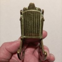Винтаж бронзов метален Windsor Викториански  и миниатюрен декор за люлеещ се стол, снимка 14 - Колекции - 44424165