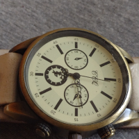 Дизайнерски марков дамски часовник много красив с кожена каишка перфектен - 21838, снимка 3 - Дамски - 36236439