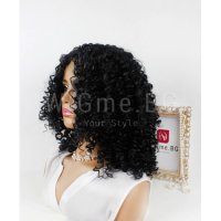  НОВА къдрава черна перука в афро стил Киана - ОТЛИЧНО КАЧЕСТВО!, снимка 8 - Аксесоари за коса - 25816535