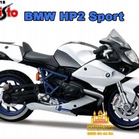 BMW HP2 Sport 1:18 Maisto - мащабен модел мотоциклет, снимка 1 - Коли, камиони, мотори, писти - 38780757