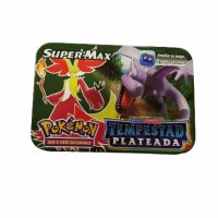 Карти Pokémon,  За игра, Метална кутия, Зелено, снимка 1 - Игри и пъзели - 40078638