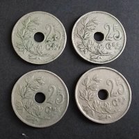 Монети . Белгия. 25 цента. От 1920 до 1923 година включително. , снимка 2 - Нумизматика и бонистика - 40969762