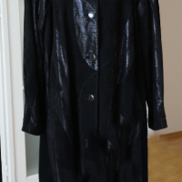 дамско дълго кожено палто, снимка 5 - Палта, манта - 44763607