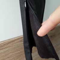 Кожен панталон ZARA S нов с етикет.с ципове на крачолите , снимка 2 - Панталони - 35955585