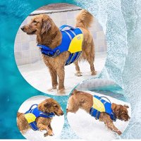 Нова Спасителна Защитна жилетка за кучета със светлоотразителни ленти, снимка 2 - За кучета - 41719964