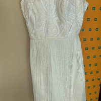 Бял официална рокля ХС, снимка 1 - Рокли - 41820337
