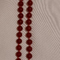 Красива огърлица от естествен Рубин 370 карата, снимка 4 - Колиета, медальони, синджири - 36232776