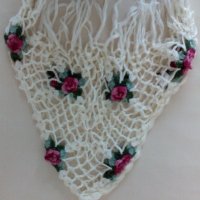 Дамски плетен шал Calliope бял - само по телефон!, снимка 1 - Шалове - 35860182