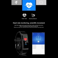 Фитнес гривна Fitness Tracker с часовник, мониторинг на кръвно налягане и др., снимка 8 - Смарт гривни - 36036727