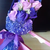 Подаръчен комплект букет рози, снимка 9 - Подаръци за жени - 41350465