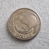 Монета. Нова Зеландия. 1 долар. 1990 г. Киви., снимка 1 - Нумизматика и бонистика - 41588216