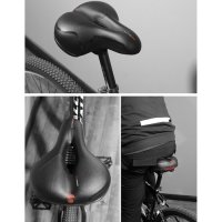Седалка за велосипед Trizand + водоустойчив калъф за седалка, снимка 7 - Части за велосипеди - 41168563