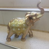 Продавам Голям слон в златно! , снимка 1 - Декорация за дома - 40896499