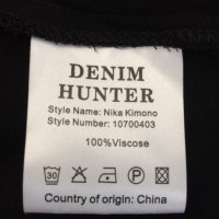 Denim Hunter Дамска тънка наметка тип кимоно без колан, снимка 6 - Жилетки - 41512091