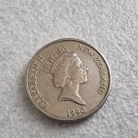 Монета. Нова Зеландия. 1 долар. 1990 г. Киви., снимка 3 - Нумизматика и бонистика - 41588216
