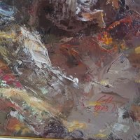 Картина от Голям Живописец Сава Цоновски Скални масиви 1973, снимка 5 - Картини - 34475051