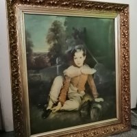 Барокова Картина " Момче"  Томас Лорънс (1769г.-1830г.), снимка 4 - Антикварни и старинни предмети - 41595448