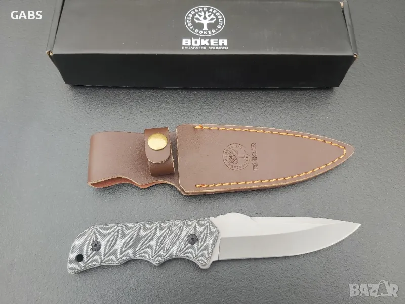 Нож с кожена кания BOKER TSMOV Baumwerk SOLINGEN, снимка 1
