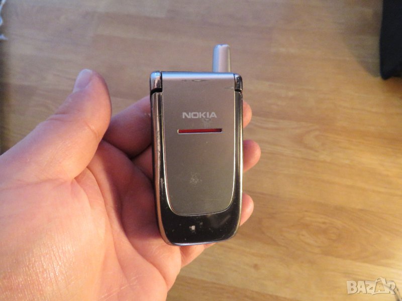 сгъваем телефон мида с копчета и антена NOKIA 6060, НОКИА 6060 - 2005г. - работещ., снимка 1