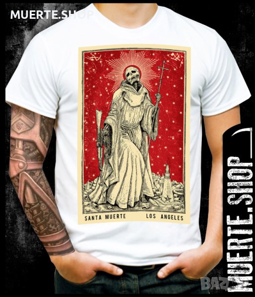 Тениска с щампа LA MUERTE LOS ANGELES, снимка 1