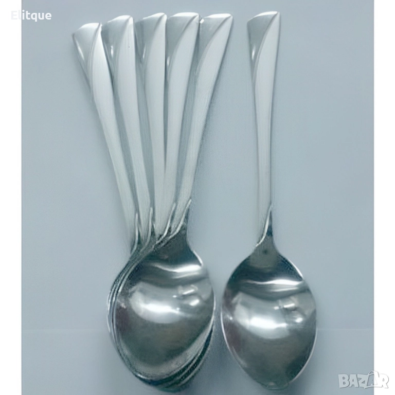 Лъжички чаени Bohmann , 6 бр., неръждаема стомана, снимка 1