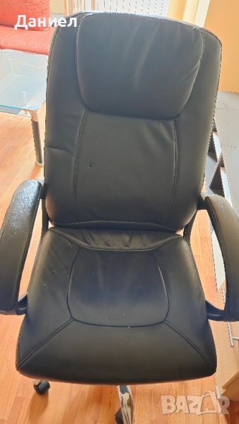 Кожен офис стол , снимка 1