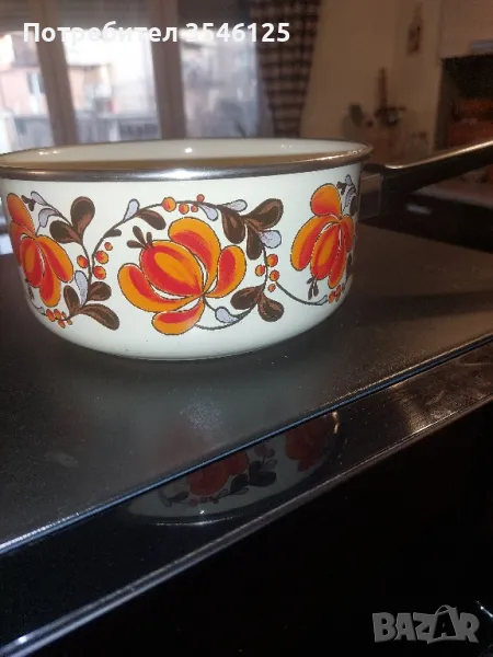 Красива емайлирана касерола, снимка 1