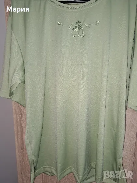 Дамска зелена блуза Lucky, снимка 1