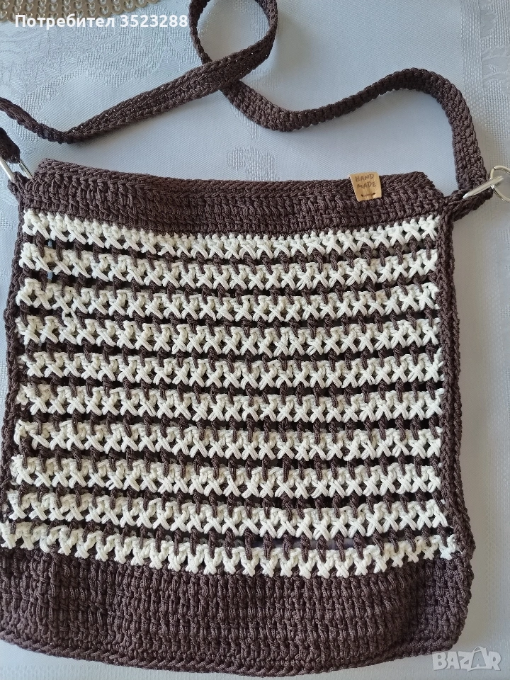 ръчно плетена торба, снимка 1