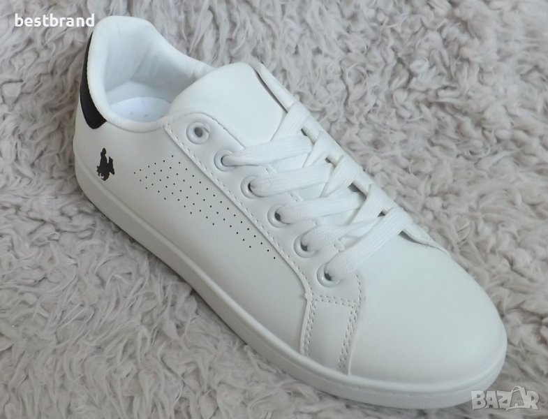 Маратонки, еко кожа, бели, код 362/29, снимка 1