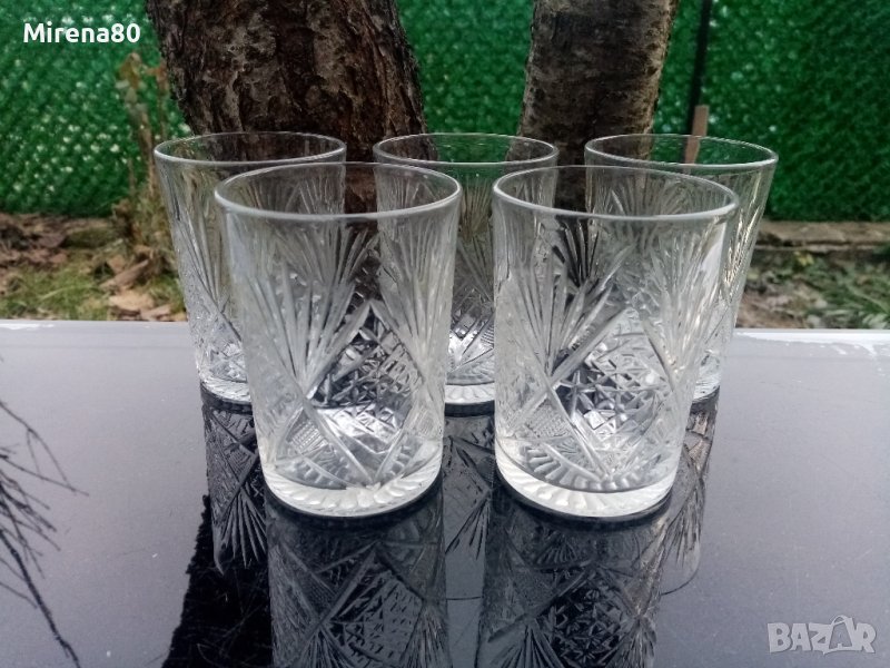 Кристални чаши за уиски - 5 бр., снимка 1